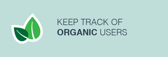 Track organic users