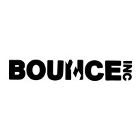 Bounce Inc black and white logo Bounce Inc black and white logo