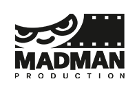 Madman Production black and white logo