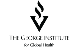 The George Institute black and white logo The George Institute black and white logo