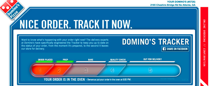 Dominos mobile advertising