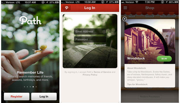 Path 10 Stunning Apps for App Design Inspiration