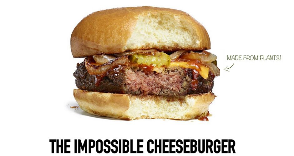 Impossible Foods cheeseburger