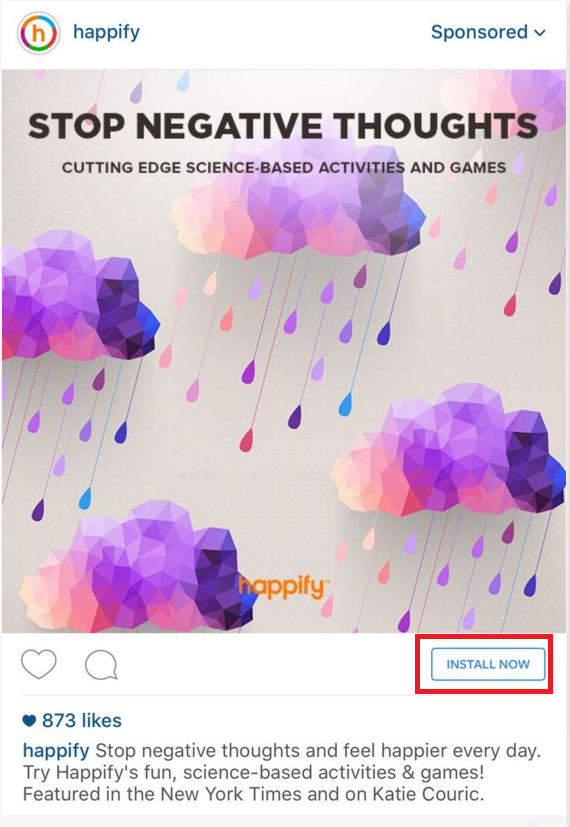 happify instagram ad