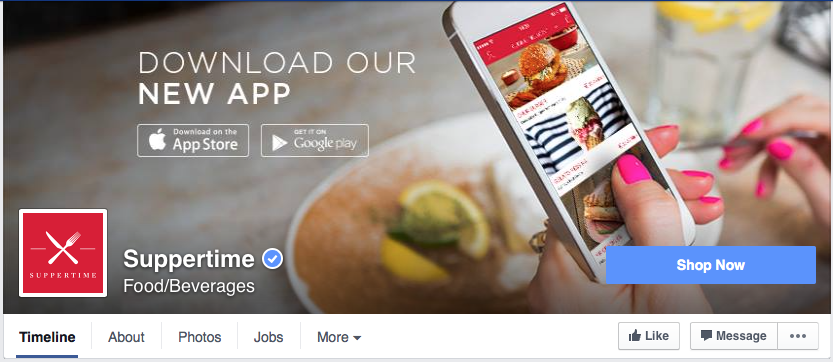 Suppertime App Facebook