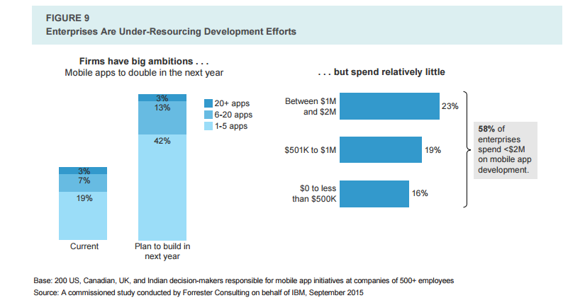 enterprises are under-resourcing development efforts