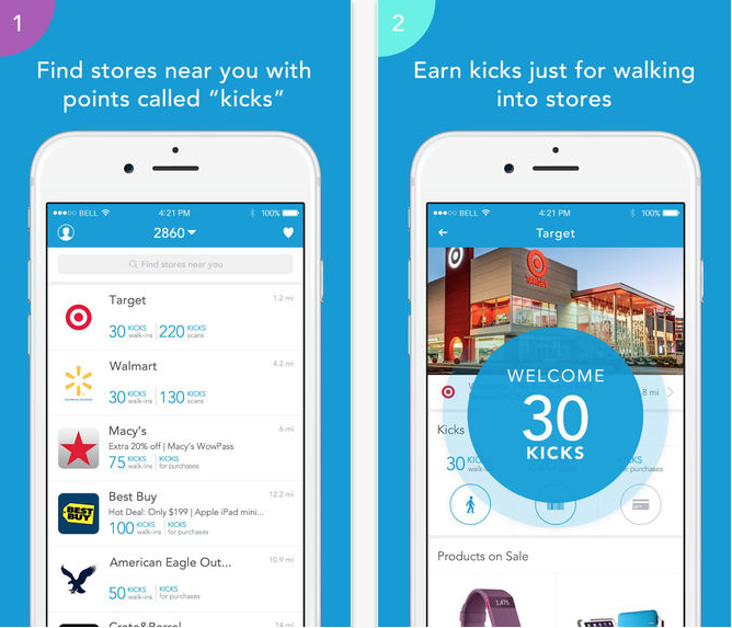 Shopkick app store screenshots