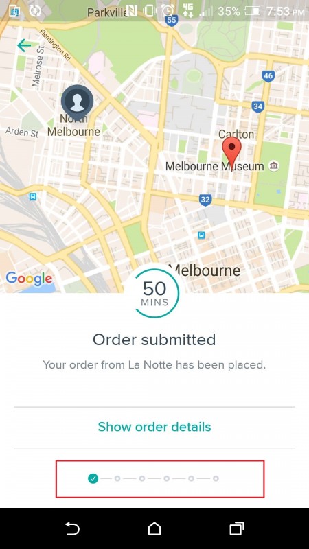 deliveroo breadcrumbing